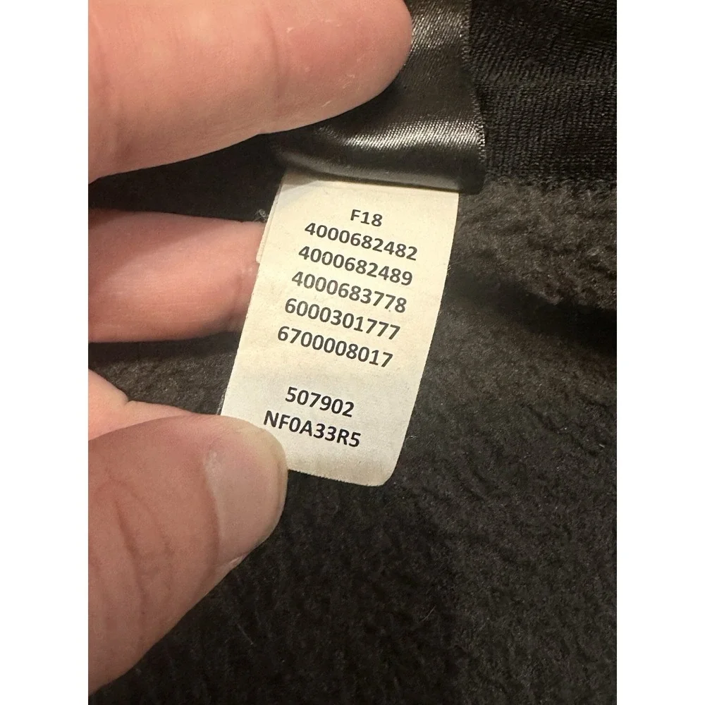 The North Face Gordon Lyons Sweater Fleece Jacket Full Zip XL NF0A33R5 Black‎